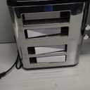 Clixane 4 Slice Toaster Touch Screen, Stainless Steel Toasters Digital Timer, Dual Control Panel Toasters, 8 Shade Settings 6 Bread Types for Bagel, Cancel, Defrost 1650W Black