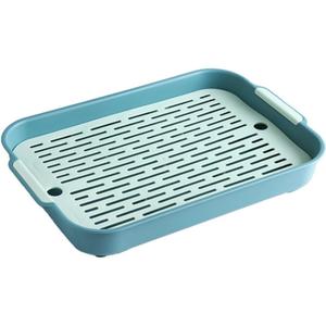 1PC ABS Rabbit Litter Tray, Guinea Pig Litter Pan, Pet Potty Training Toilet Tray, Small Animals Corner Litter Box for Hamster Ferret Chinchilla Hedgehog Bunny, Detachable Design (S Green)