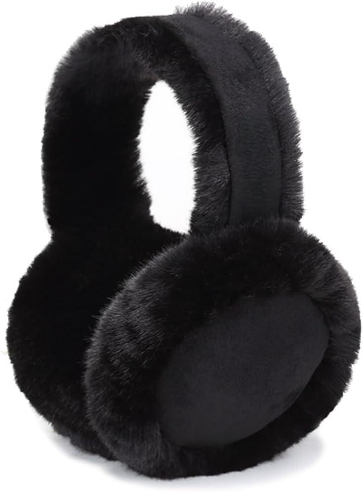 Winter Women Earmuff Foldable Ear Warmer Fluffy Ear Cover Outdoor Ear muffs