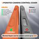 Magnetic for iPhone 17 Pro Max Case Silicone, Compatible with MagSafe, Integrated Camera Control Cover, Full Body Protective 3.0mm Thicken Shockproof Phone Cover for 17 ProMax 6.9'', Orange