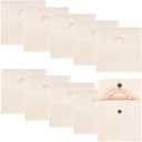 NBEADS 10 Pcs Velvet Jewelry Pouches with Snap Button, 3.94x3.94x0.39 Inch Small Jewelry Gift Bags Velvet Present Bags Jewelry Storage Bag for Ring Necklace Earring Bracelet, PapayaWhip