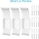 EERO Max 7 Wall Mount, Wall Brackets ABS Router Holder Compatible with eero Max 7 Extender Space Saving (3 Pack)