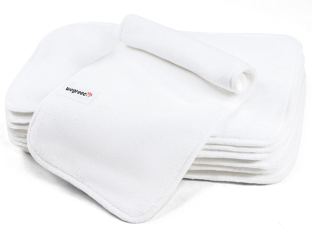 Wegreeco Dog Diaper Pads - Bundle of 10 - (Male Medium,5.9"x11")