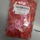 Fangoo 210PCS Red Pink Acrylic Rose Ornaments Mini Acrylic Rose Gems for Valentine Vase Filler Decor for Table Scatter Engagement Valentine's Day Wedding Anniversary Party (RedPink-Rose, 12OZ)