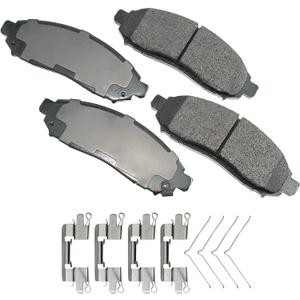 Akebono ACT1094 Proact Ultra Premium Ceramic Disc Brake Pad kit , GREY
