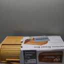 Large bread box bread basket wooden box storage boxes kitchen counter organizer, roll top breadbox. bread boxes for kitchen countertop. Bamboo wooden boxes. (Natural)