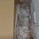 8'' Art Glass Butter Dish with Lid, Classic Covered 2-Piece Butter Container For Countertop, Multi-Purpose Preserving Serving Dessert Tray Bowl, Dishwasher Safe