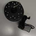 Rotating Disco Ball Motor with Light: Battery Operated 6 RPM Hanging Mirror Ball Spinner - 18RGBW Led Light Up 4 6 8 12 inch Party Disco Balls Rotator for Parties Home Decor Weddings KTV (Without remote control)