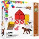 MAGNA-TILES Farm Animals 25-Piece Magnetic Construction Set, The ORIGINAL Magnetic Building Brand