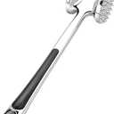 Meat Tenderizer Kitchen Mallet Hammer Tool Manual Pounder For Tenderizing Chicken Steak Beef Poultry (Silver)