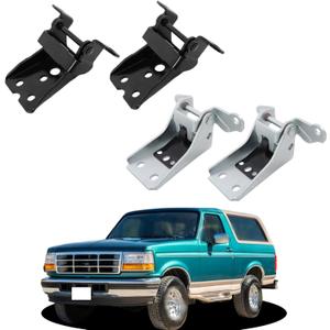 labwork 4PCS Door Hinge Upper Lower Left Right Side Replacement for Bronco F150 F250 F350 1980-1997 E9TZ1522800A E8TZ1522810A