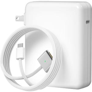 140W Charger for MacBook Pro 16 14 inch Mac Air 15 13 inch 2026 2025 2024 23 22 21 M1M5Original Quality Fast Charger Power Adapter & 6.6FT Type C to Magnetic 3 Cable LED Applicable 2021-26 (White)