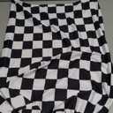 Black White Checkered Race Cylinder Pillars Covers for Racing Car Theme 1st Birthday Party Decorations Pedestal Stand Tablecloth Cover Boys Baby Shower Festa Parties(Fit for D12''x H22'' Tables)