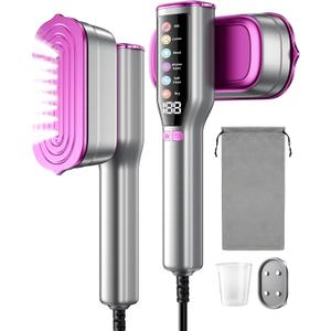 DIGIX 2-in-1 Steamer & Iron, 10s Heat-up, LED Display, 6 Modes, 130ml Large Tank, Self Clean, 1200W Travel Steamer for Clothes, Portable Handheld Garment Steamer for Travel Home Office, Auto-off, 120V