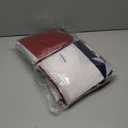 3x6 Ft 6 Pack American Pleated Fan Flag, USA Patriotic Flag Bunting Half Fan Banner for Outside Red White and Blue Decor Memorial Day Independence Day 4th of July Decorations
