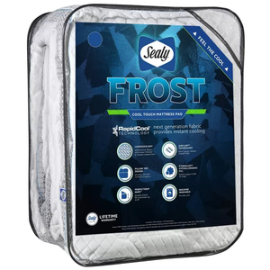 Sealy Frost Cooling Mattress Pad  Queen White