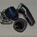 Philips Norelco Shaver 3900 Series, Wet and Dry Electric Shaver, P-Cap, Travel Pouch, Charging Stand, Storm Blue, Model S3341/92 (Silver New)