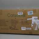 Camabel 43 Inch Folding Storage Ottoman Bench 120L Hold up 700lbs Ottoman with Storage Chest Foam Seat Padded Foot Rest Stool Faux Leather Bedroom Bench Coffee Table White, 15"D x 43"W x 15"H