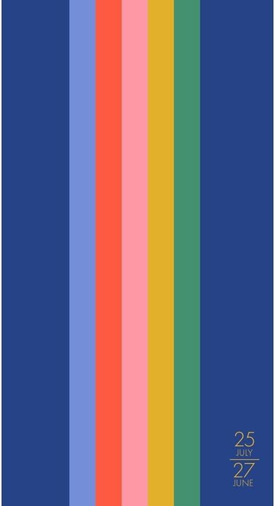 Willow Creek Press 2-Year Pocket Planner, Preppy Stripe Academic July 2025 - June 2027 2-Year Pocket Planner
