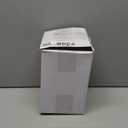 Reallnaive 2 Set Glass Salt Cellar with Lid and Spoon Container for Kosher, Sea, Himalayan Salt, Candy, Pepper, Heavyweight Seasoning Jar, Dishwasher Safe, 8.7oz (White)