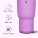 VINUR Insulated Tumbler with Handle-30 oz Stainless Steel Coffee Travel Mug with Leak Proof Straw Lid| Water Cup for Travel|Cup Holder Friendly|Gifts for Women, Lilac Purple