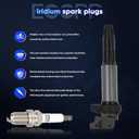 ECCPP UF522 8 ignition coils with 8 iridium Spark Plugs 7092,coils packs,for BMW 545i 645Ci 745i 745Li X5 Morgan Aero 8,UF522 CU1171 IIS063