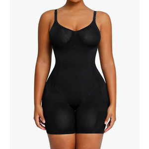 SHAPELLX Low Back Shapewear Bodysuit for Women Tummy Control Seamless Shaper Butt Lifter Thigh Slimmer Body Shaper XL/XXL