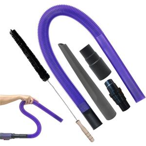 Dryer Vent Cleaner Kit with Extra-Long Flexible Crevice Tool for Shark Navigator NV350 Rocket HV300 HV301 HV322 HV371 HV372 Stratos AZ3002 Rotator NV500 NV501 (Replacement Vacuum Attachments)