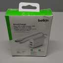 Belkin 24W Dual Port USB Wall Charger w/ USB-C Cable Included - Fast Charging iPhone 16 Charger for Power Bank, iPad & iPad Pro, Samsung Galaxy S25, Google Pixel, & More