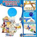 Cholemy 100 Pcs Passover Decoration Gifts Coloring Books Bulk for Kids Happy Passover Ten Plagues DIY Mini Coloring Books for Jewish Pesach Party Favors Goodie Bags Stuffer Birthday