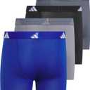 adidas Youth Microfiber Boxer Brief (Multipack) Athletic Underwear for Kids Boys (M)