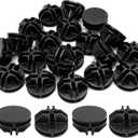 Hordion 52pcs Cube Connectors, Wire Grid Cube Organizer Connector Plastic Storage Cube Connectors for Modular Closet Storage Organizer and Wire Shelf, Black