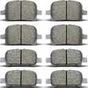 Ceramic Front Rear Brake Pad Set Fit For 2000-2004 For Toyota Avalon,2000-2001 For Toyota For Camry,2000-2003 For Toyota Solara, D707 D828
