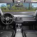 SEG Direct Car Steering Wheel Cover Universal Standard Size 14.5-15 inch, Black Microfiber Leather