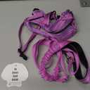Lukovee No Pull Dog Harness and Leash Set, Soft Padded Small Dog Harness, Neck & Chest Adjustable Reflective Vest Puppy Harness with 4ft Lightweight Anti-Twist Dog Leash for Small Dogs (S, Purple) 