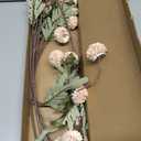 Floroom 5pcs Beige Faux Silk Mums Artificial Flowers, Bulk Fake Small Mini Chrysanthemums with Stems for DIY Champagne Wedding Centerpieces Floral Arrangements Vase Fillers Home Decorations