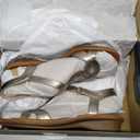 Naturalizer SOUL Womens Solo Flat Comfortable Sandal Warm Silver 8 M