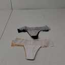 Jo & Bette Lace Thongs for Women - 6 or 12 Pack Low Rise Thongs - Lace Panties Cotton Underwear Women Sexy No Show Soft, X-Small