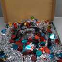 Forart Collapsible Christmas Tree Artificial Tinsel Xmas Tree, Pop Up Tinsel Trees Collapsible Reusable Slim Tree Easy-Assembly for Home Christmas Decoration