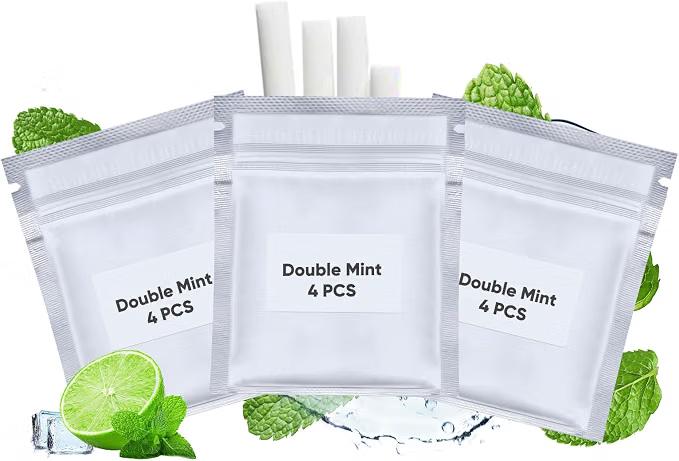 3-Packs Double Mint Set, Refreshing Mint Replacement Refill, Helps Freshen Your Mouth,Brings A Refreshing Experience and Health.
