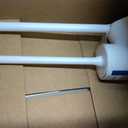 iDesign Una Plastic Toilet Bowl Brush and Plunger Combo Set for Bathroom Cleaning and Storage, White