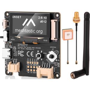Wio Tracker L1 Development Board SX1262 nRF52840 for Ar duino Meshtastic LoRa, Blue tooth 5.0 GPS GNSS, 1.3" OLED, Support Battery Type-C and Solar Charge, Power Efficiency & Rich Interface