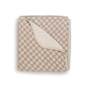 Itzy Ritzy Baby Blanket  Soft Cotton Muslin Multi-Use Blanket - Can Be Used as a Tummy Time Mat, Nursing Cover, Stroller Shade & More  Measures 30" x 40", Machine Washable (Checkerboard)