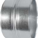 6'' Inch Galvanised Steel - Metal Duct Connector, Straight Pipe Coupler