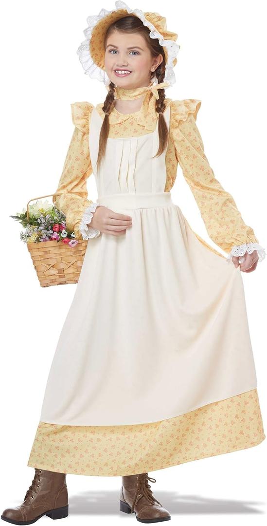 California Costumes Girls Prairie Girl Costume Small (Yellow, M)