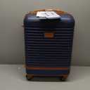 Coolife Suitcase Set 3 Piece Luggage Set Carry On Travel Luggage TSA Lock Spinner Wheels Hardshell Lightweight Luggage Set(Navy, 3 piece set (BP/TB/20))