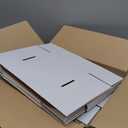 7x7x3 Inches White Shipping Boxes Set of 25Cardboard Boxes Recyclable Corrugated Boxes Mailers for Small Business, Transporting, Packaging Storage Boxes and Craft Gifts Giving Products Box