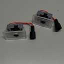 3D SHADOW LIGHT Accessories for Tesla Interior Car Door Lights LED Logo Projector, Ultra-Bright American Flag Design (Black and White), Model 3 Y X S Compatible