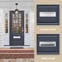 Mail Slot Matte Black,13Inch Stainless Steel Mail Slot Cover for Front Door.Mailbox Door Replacement for Wall,13"3.7" (Sliver, 10Inch)