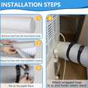 Portable Air Conditioner Hose Cover, Portable AC Hose Duct Vent Insulation Sleeve AC Hose Insulated Cover Wrap for 5" & 5.9" Diameter AC Exhaust Hoses Tube for Heat Reduction